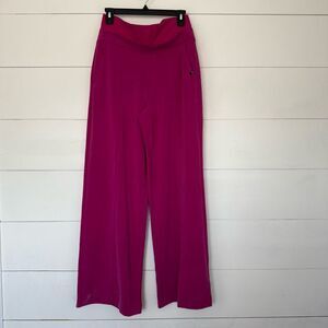 Athleta Fuchsia Wide-Leg Joggers
